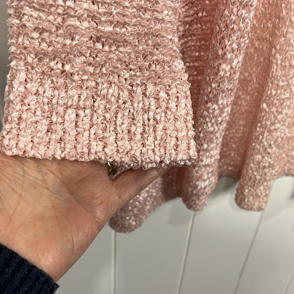 Chico’s Womens Emily Cardigan 3 (XL) Pale Pink Open Front Loose Knit Elegant NWT - Picture 5 of 11